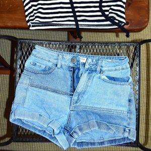 Pacsun Hopper High-waisted Denim shorts